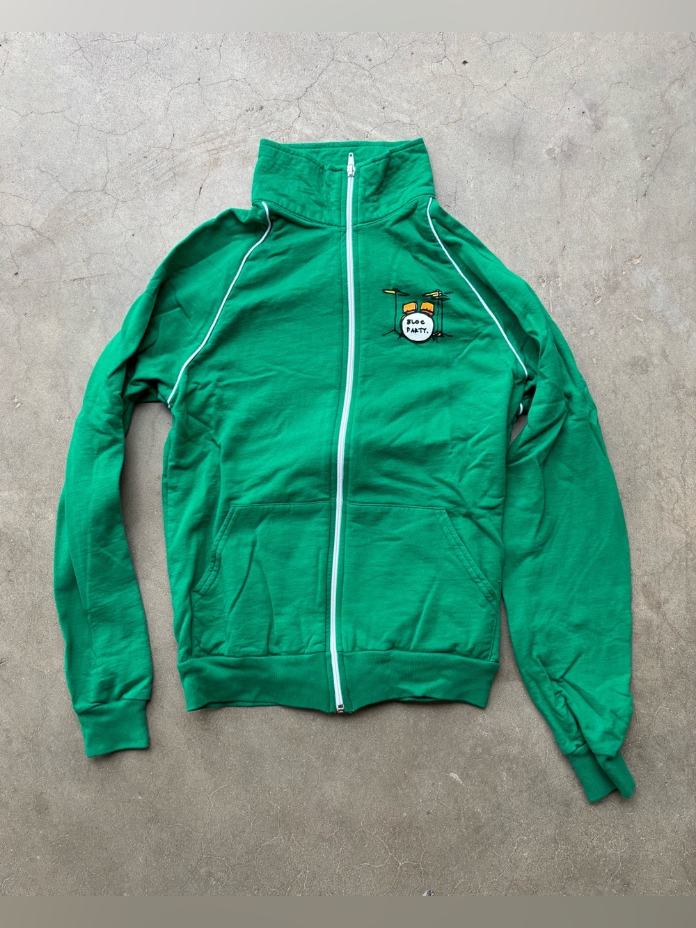 Mid 2000s American Apparel Bloc Party Band Track Jacket (Size S)